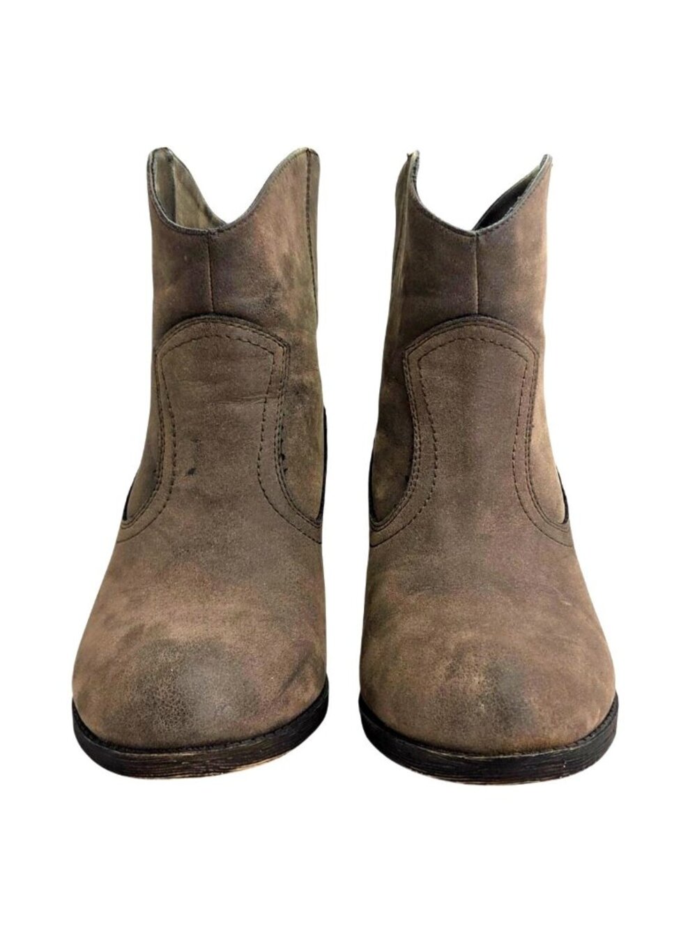 Rocket Dog Sound Off Vintage Worn Womens Brown Ankle Boots Size 8 Western Style